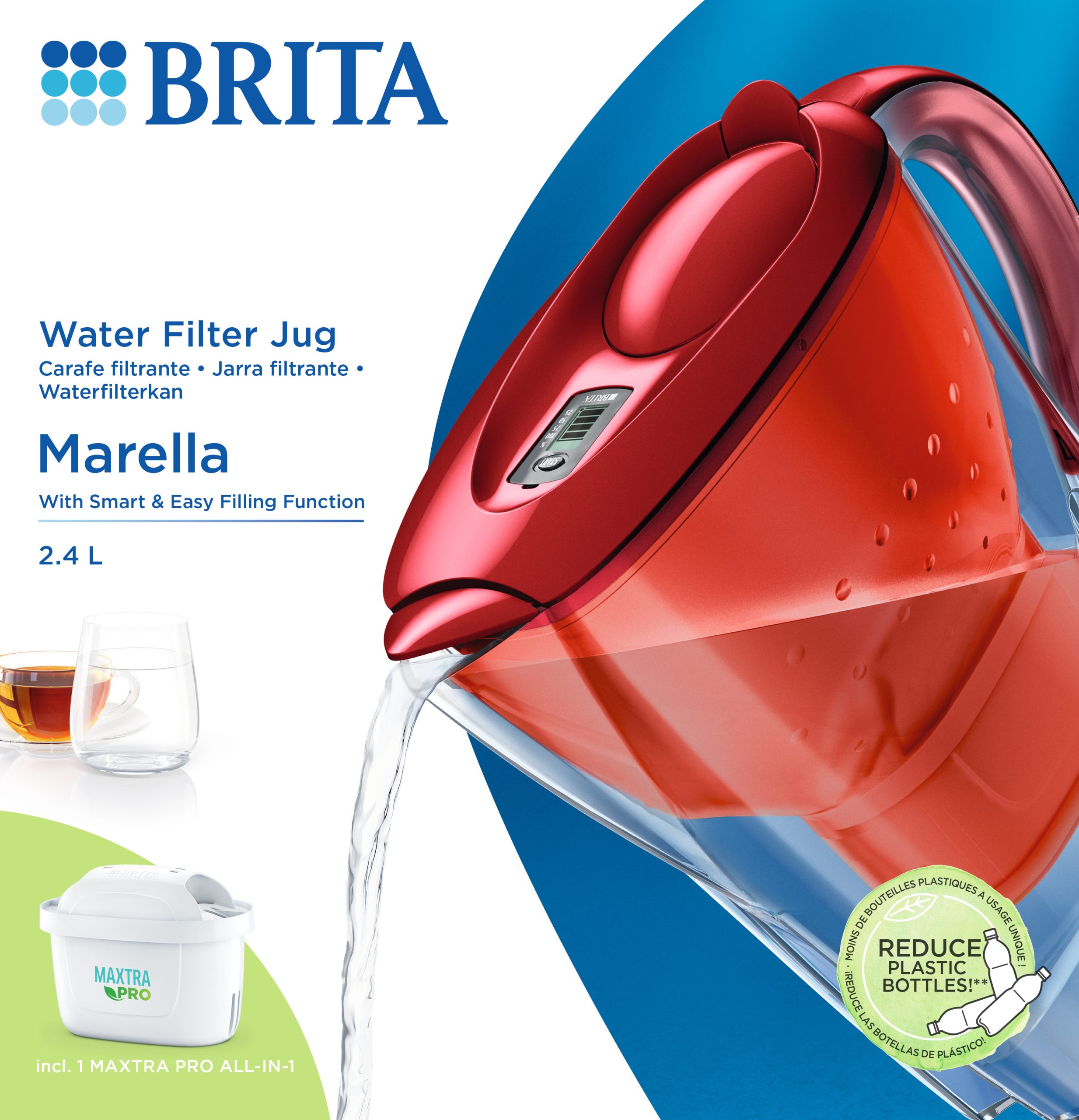 BRITA Marella Red MAXTRA PRO S1051120 - Bluestone Sales & Distribution,  brita marella 