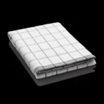 E-CLOTH E-Towel Classic Check Tea Towel – Black - Image 3