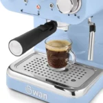 SWAN Retro Pump Espresso Machine - Blue - Image 7