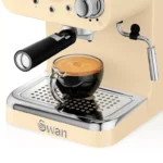 SWAN Retro Pump Espresso Machine - Cream - Image 10