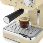 SWAN Retro Pump Espresso Machine - Cream - Image 7