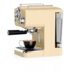 SWAN Retro Pump Espresso Machine - Cream - Image 2