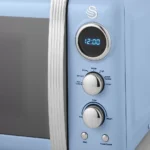 SWAN Retro Digital Microwave - Blue - Image 3