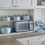 SWAN Retro Digital Microwave - Blue - Image 2