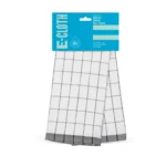 E-CLOTH E-Towel Classic Check Tea Towel – Black